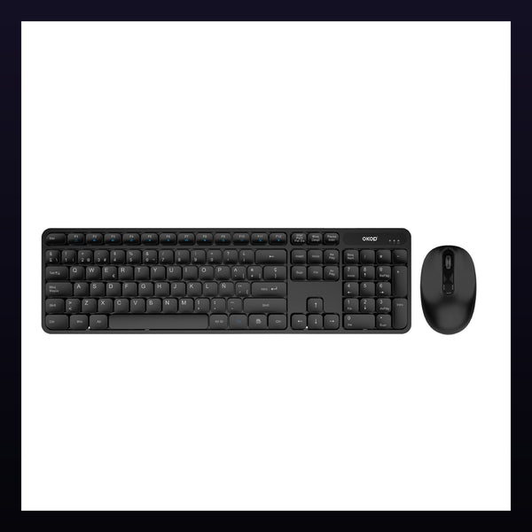Wired USB Keyboard and Mouse Combo - 1200 DPI Optical Mouse, Plug and Play Desktop Set for Gaming, Office and Home