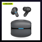 Wireless Gaming Earbuds with Mic and LED Battery Displa