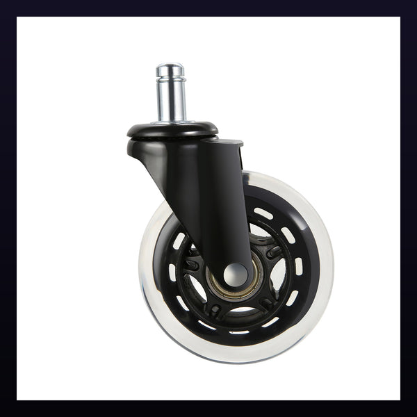 Office Chair Wheels Set of 5, 3 Inch Replacement Casters for Hardwood Floors and Carpet, Gaming Chair Casters