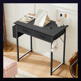 Computer Desk with Storage Drawer, 32 or 48 Inch Small Home Office Writing Desk for Gaming Setup, Study and Bedroom