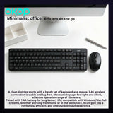 Wired USB Keyboard and Mouse Combo - 1200 DPI Optical Mouse, Plug and Play Desktop Set for Gaming, Office and Home