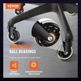 Office Chair Wheels Set of 5, 3 Inch Replacement Casters for Hardwood Floors and Carpet, Gaming Chair Casters