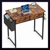 Computer Desk with Storage Drawer, 32 or 48 Inch Small Home Office Writing Desk for Gaming Setup, Study and Bedroom