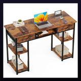 Computer Desk with Storage Drawer, 32 or 48 Inch Small Home Office Writing Desk for Gaming Setup, Study and Bedroom