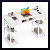 Computer Desk with Storage Drawer, 32 or 48 Inch Small Home Office Writing Desk for Gaming Setup, Study and Bedroom