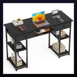 Computer Desk with Storage Drawer, 32 or 48 Inch Small Home Office Writing Desk for Gaming Setup, Study and Bedroom