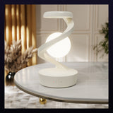 Rotating Moon Desk Lamp with Wireless Phone Charger, Gesture Control Dimmable Night Light for Gaming Desk Setup