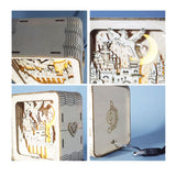 Pegasus Castle 3D Wooden Puzzle Night Light