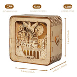 Pegasus Castle 3D Wooden Puzzle Night Light